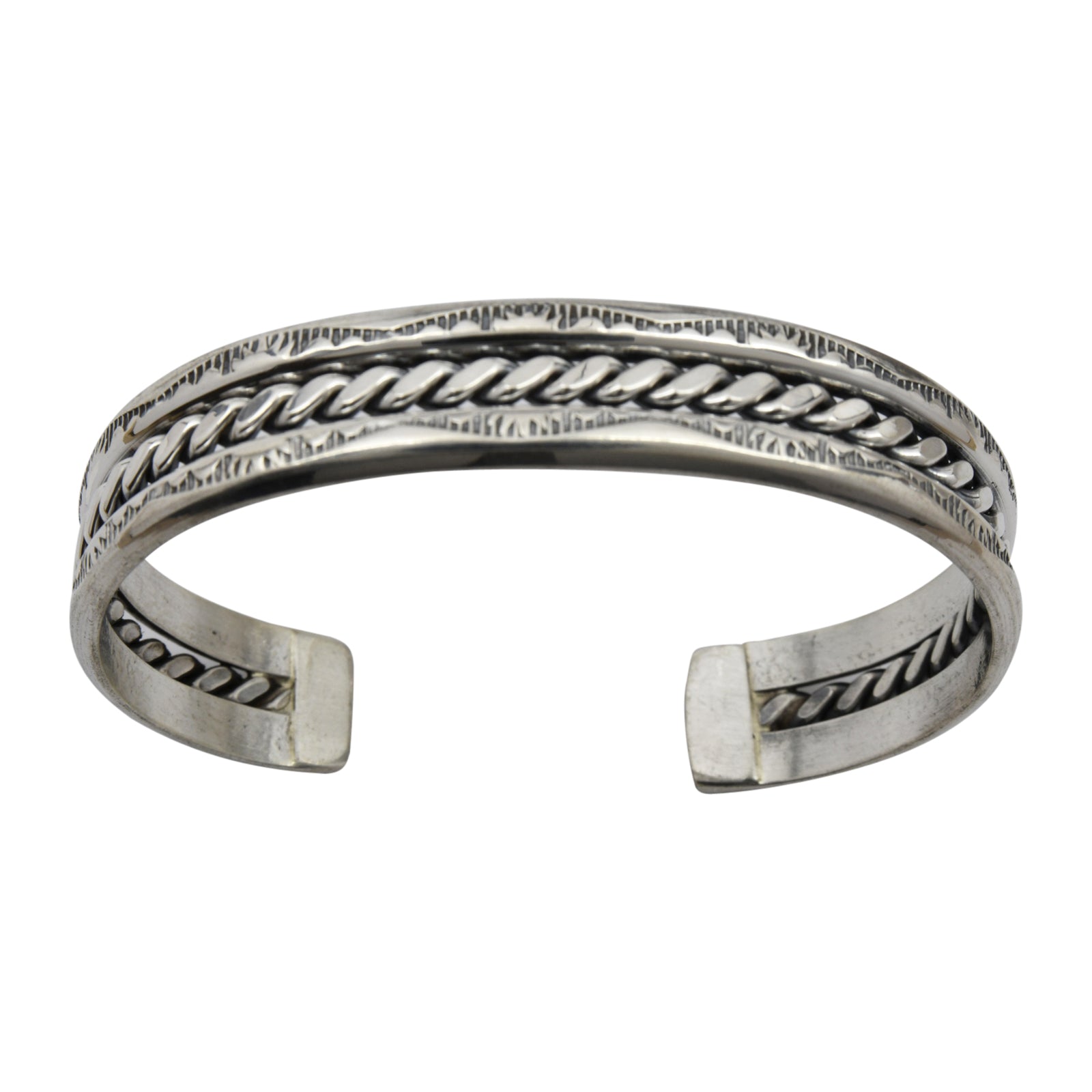 Elaine Tahe / Silver Half Round Bangle Ⅲ | jcs-miyako.com