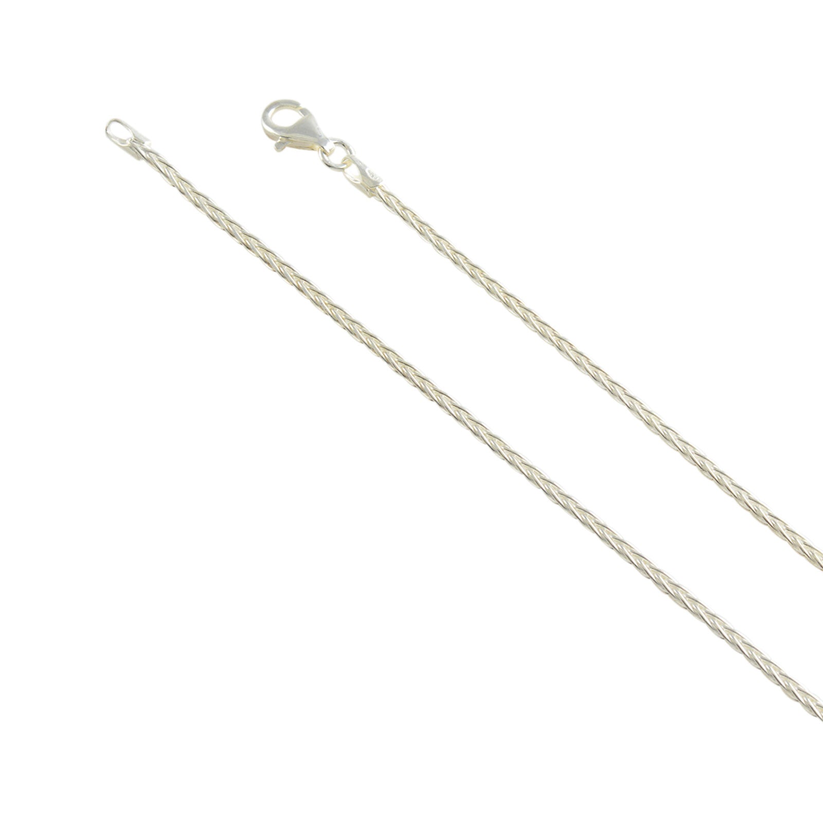 Sterling Silver Necklace Chain Chain Necklace Silver Necklace for Women Silver  Chain for Men Rope Figaro Box Chain Spiga Cuban Chain 