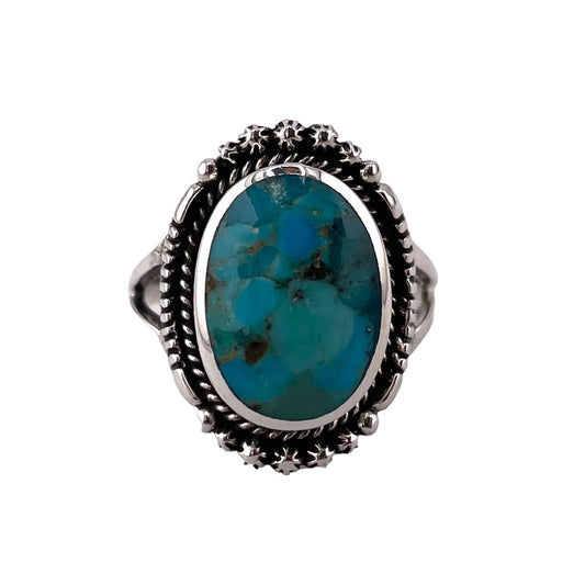 Turquiose Stone Ring Sterling Silver