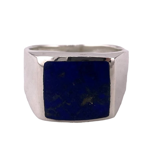 Lapis Stone Ring Sterling Silver