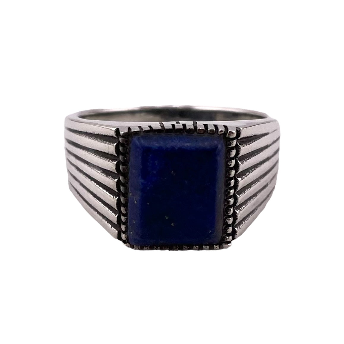 Lapis Stone Ring Sterling Silver