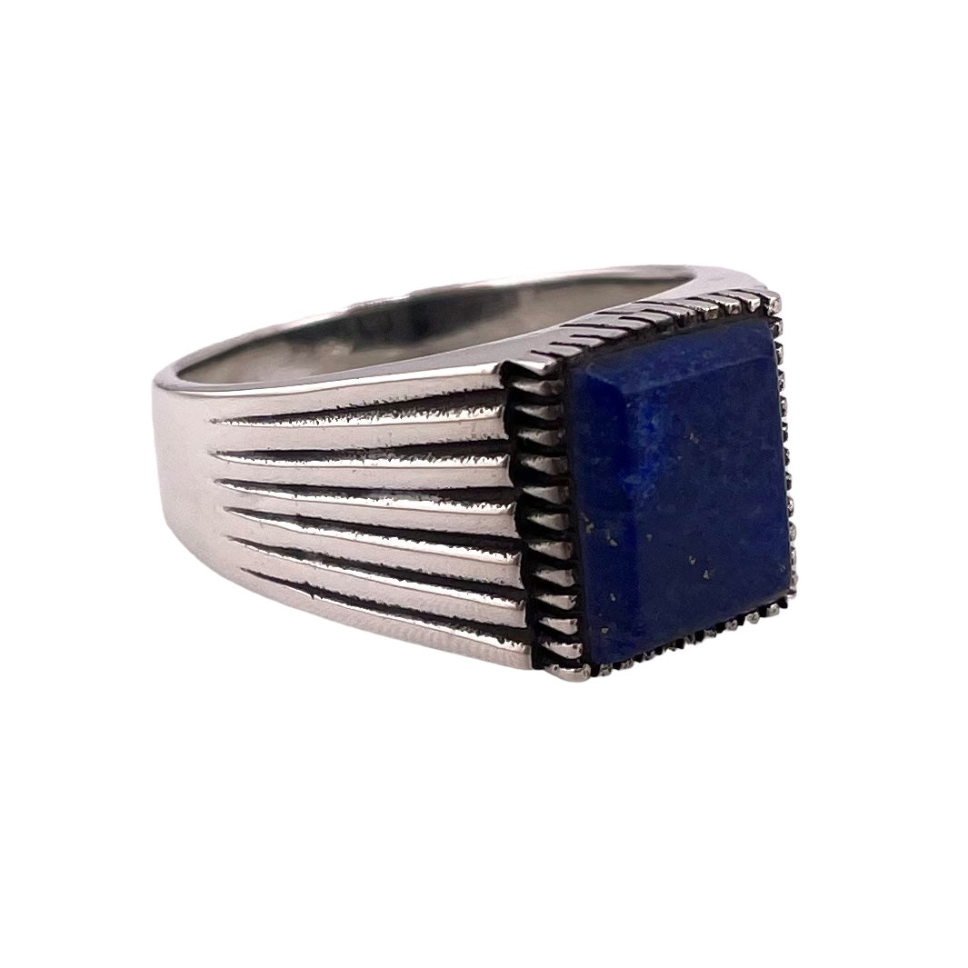 Lapis Stone Ring Sterling Silver