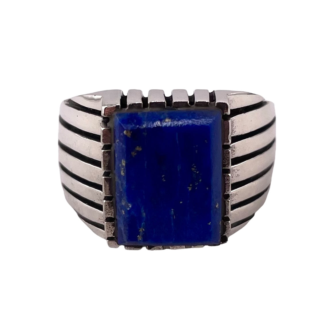 Lapis Stone Ring Sterling Silver