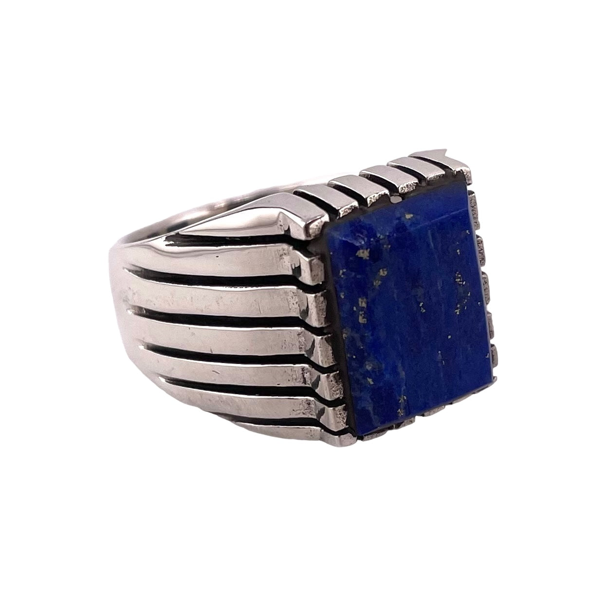 Lapis Stone Ring Sterling Silver