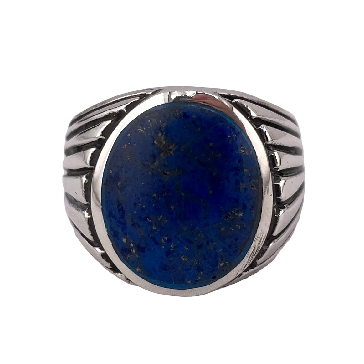 Lapis Stone Ring Sterling Silver