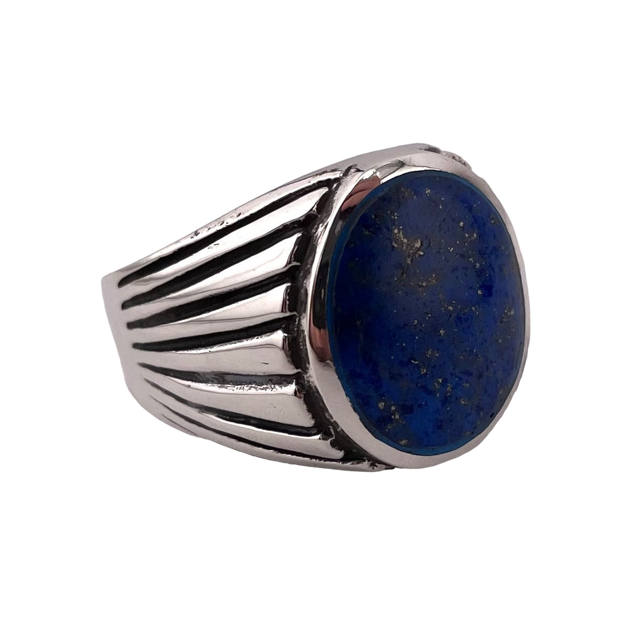 Lapis Stone Ring Sterling Silver