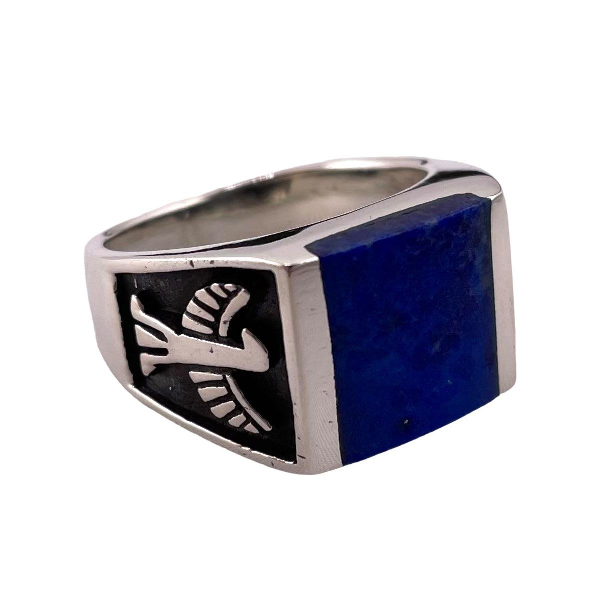 Lapis Stone Ring Sterling Silver