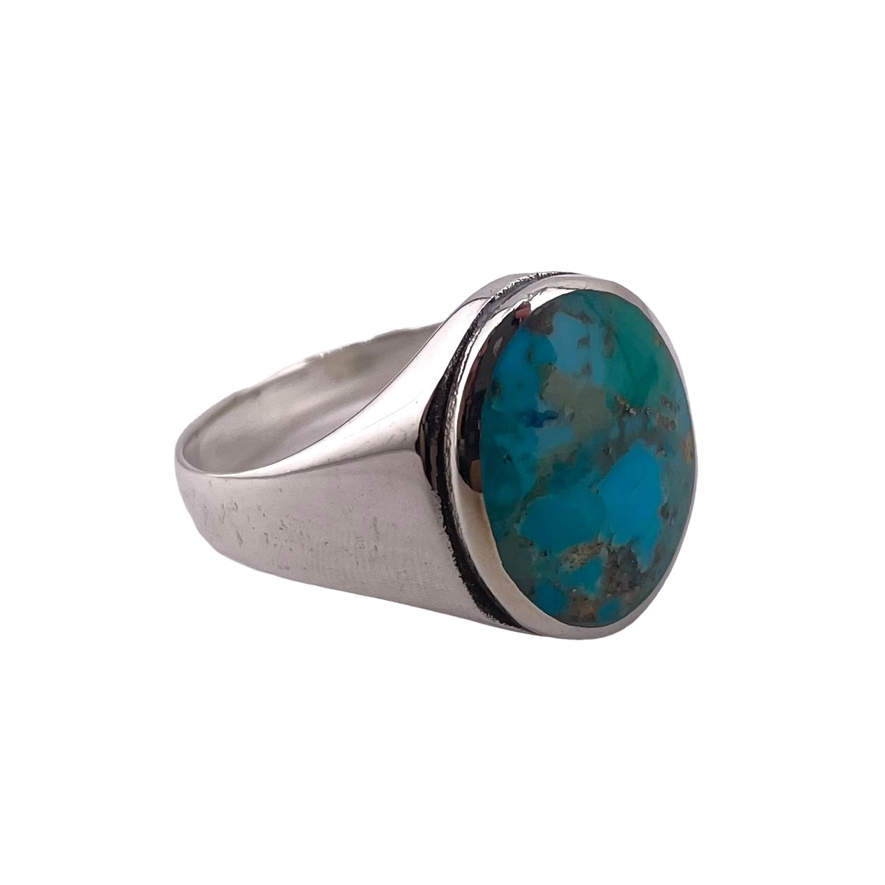 Turquoise Stone Ring Sterling Silver