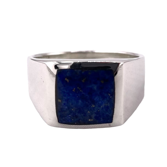 Lapis Stone Ring Sterling Silver