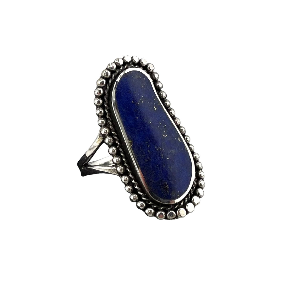 Lapis Stone Ring Sterling Silver