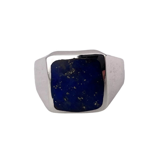 Lapis Stone Ring Sterling Silver