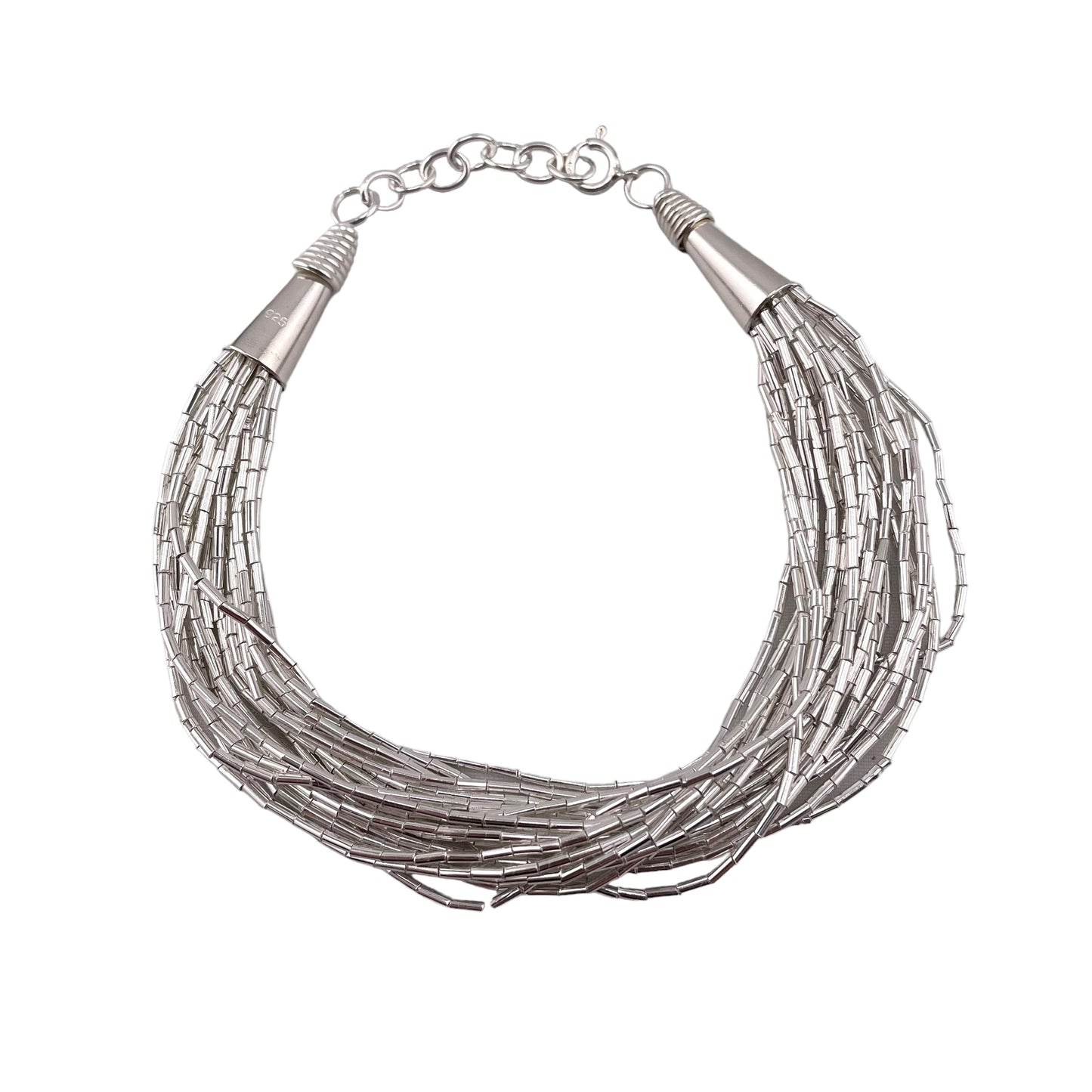 Liquid Silver 20-Strand Bracelet Sterling Silver