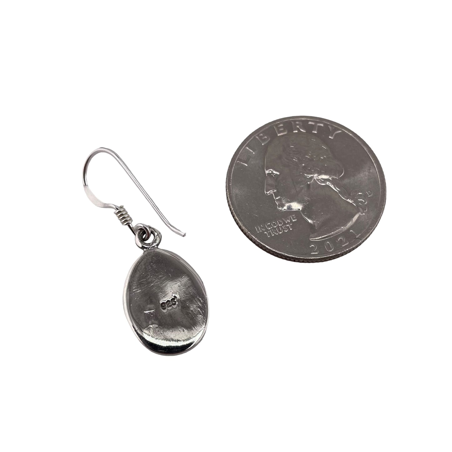 Eagle Dangle Earrings Sterling Silver