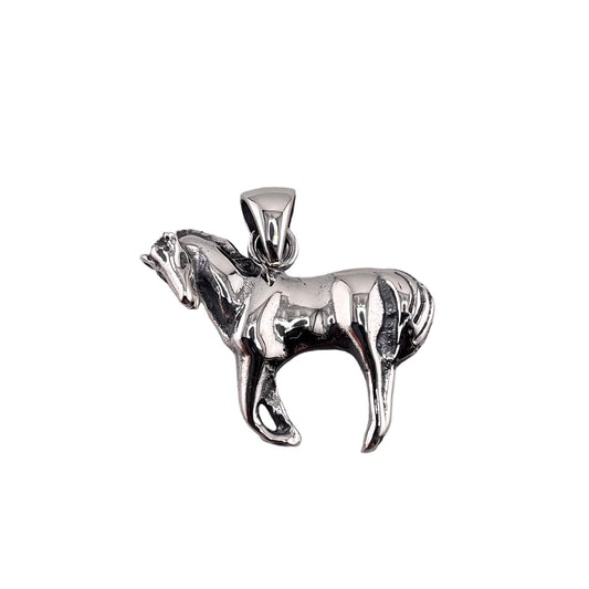 Standing Horse Pendant Sterling Silver