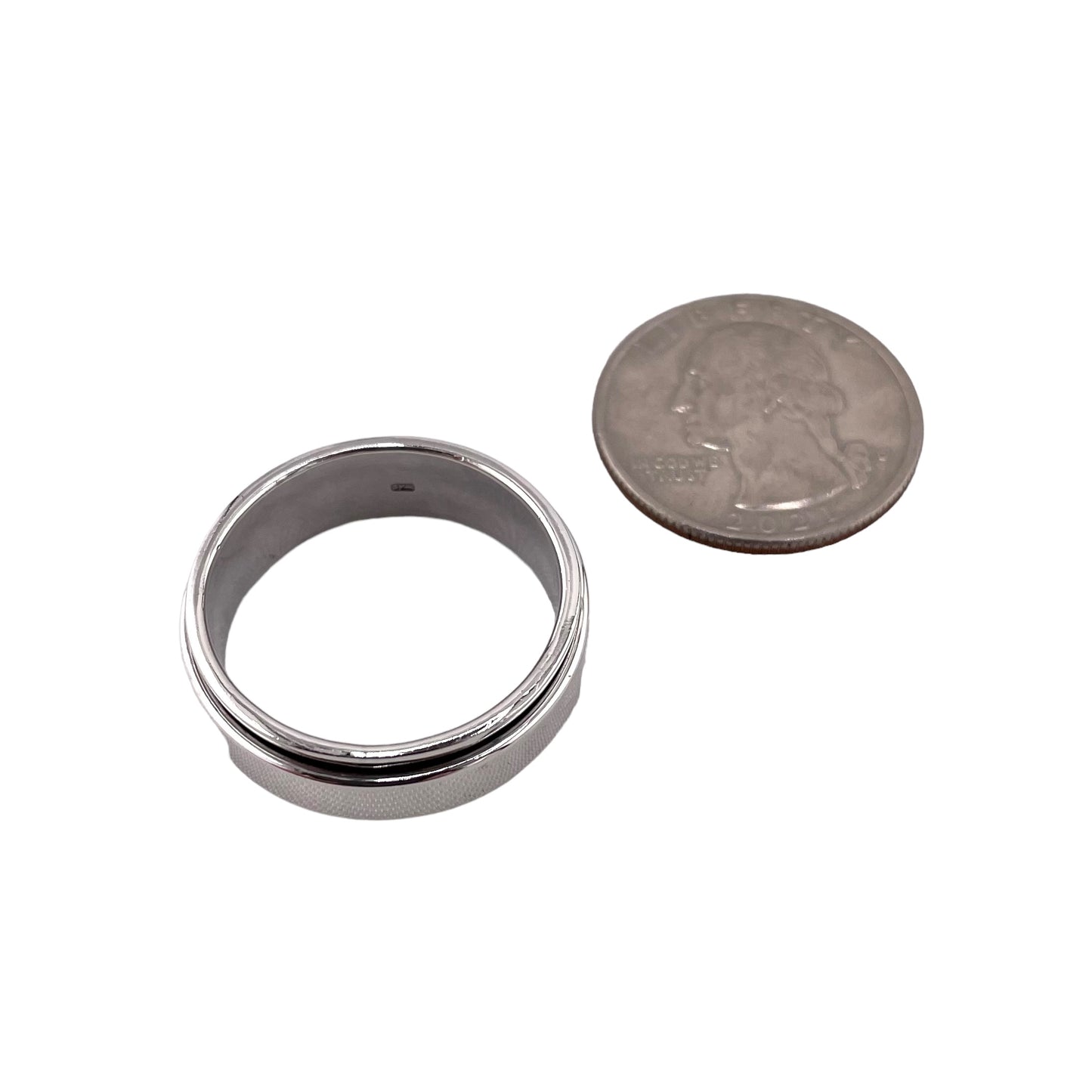 Plain Band Spinner Ring Sterling Silver