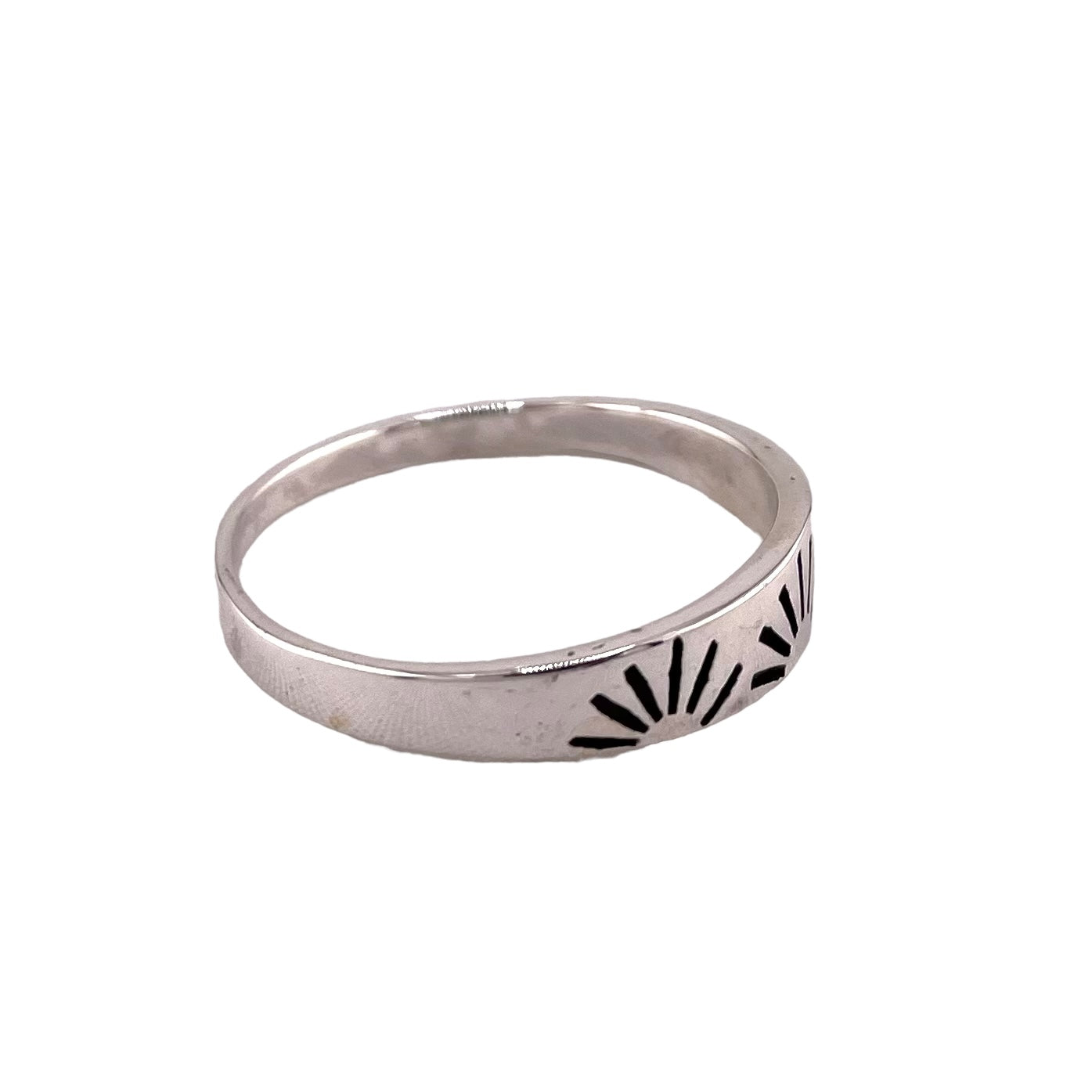 Sunshine 5mm Band Ring Sterling Silver