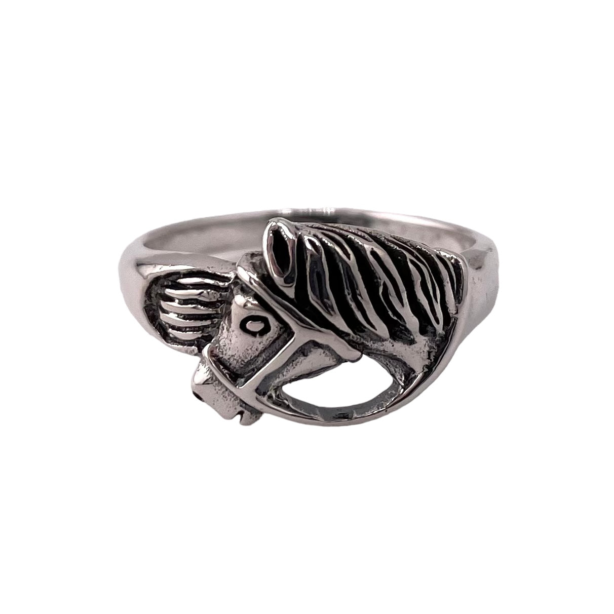 Horse Head Ring Sterling Silver