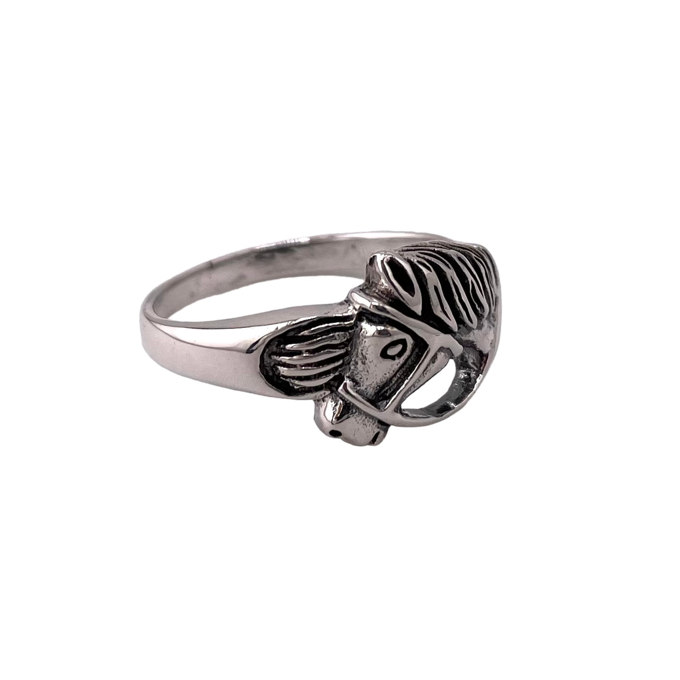 Horse Head Ring Sterling Silver