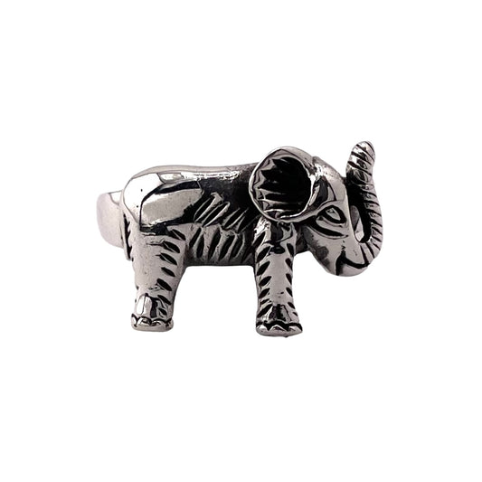 Elephant Ring Sterling Silver