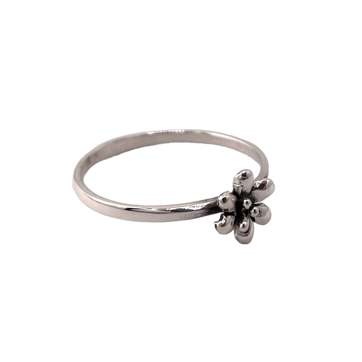 Daisy Flower Ring Sterling Silver