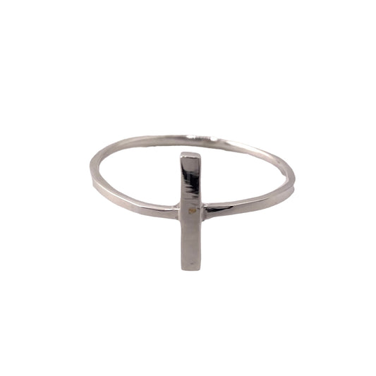 Vertical Bar Ring Sterling Silver