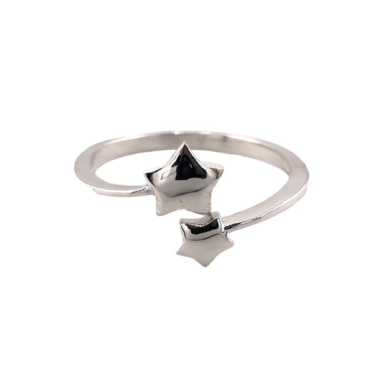 Double Star Ring Sterling Silver