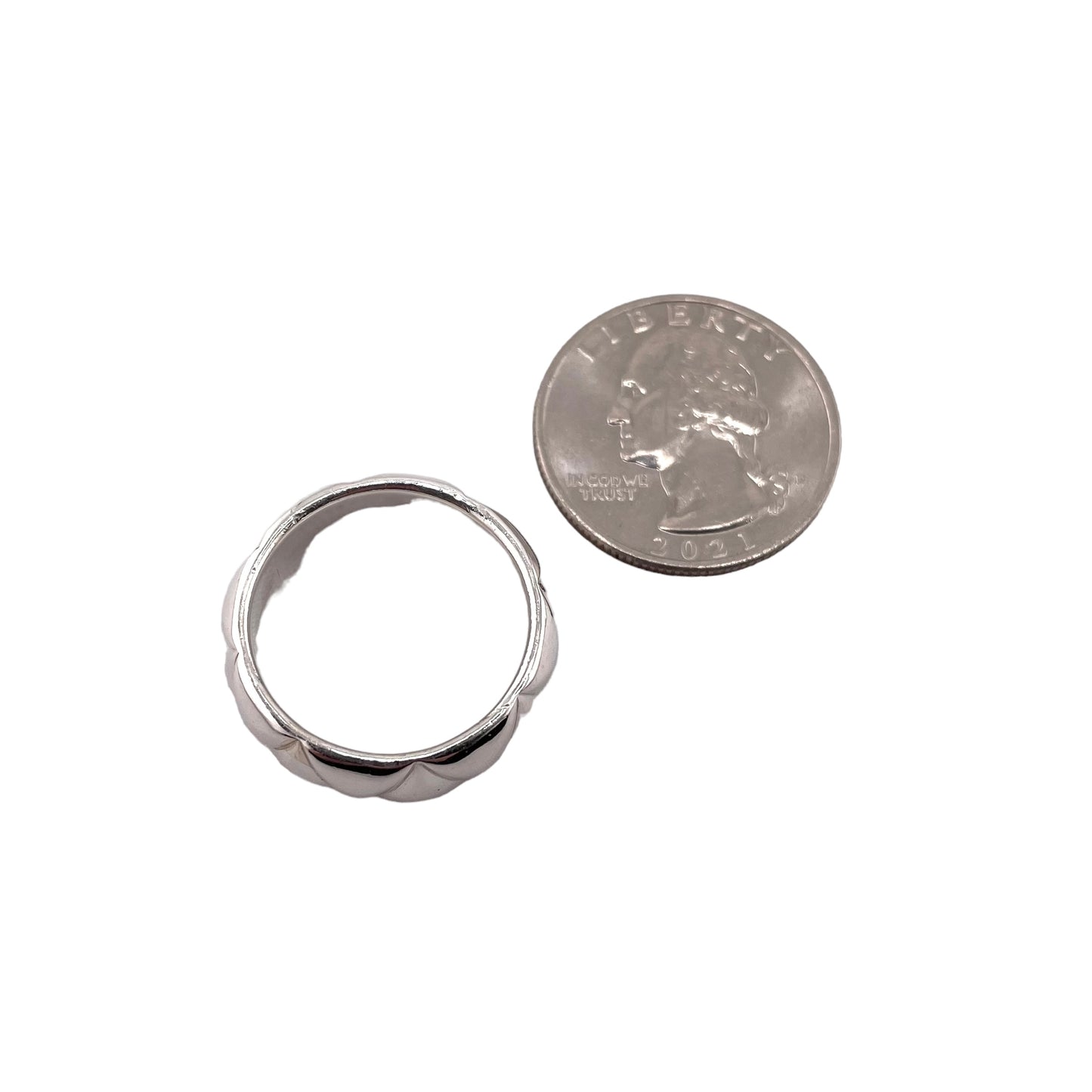 8mm Band Ring Sterling Silver