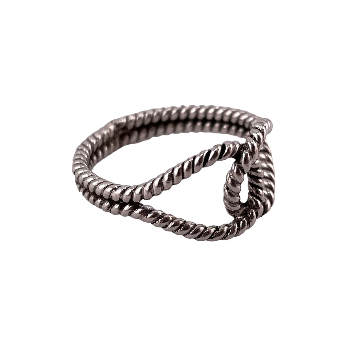 Rope Loop 10mm Ring Sterling Silver