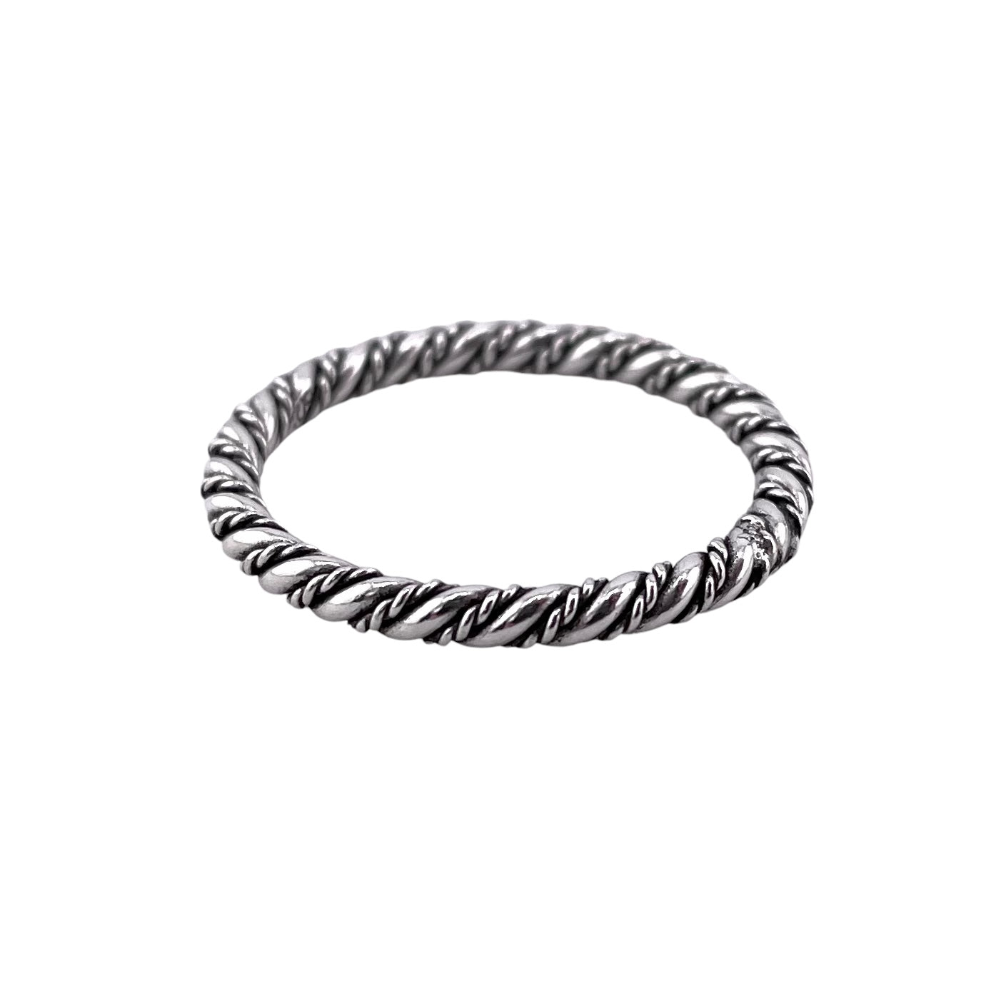 Rope Twist 2.5mm Ring Sterling Silver