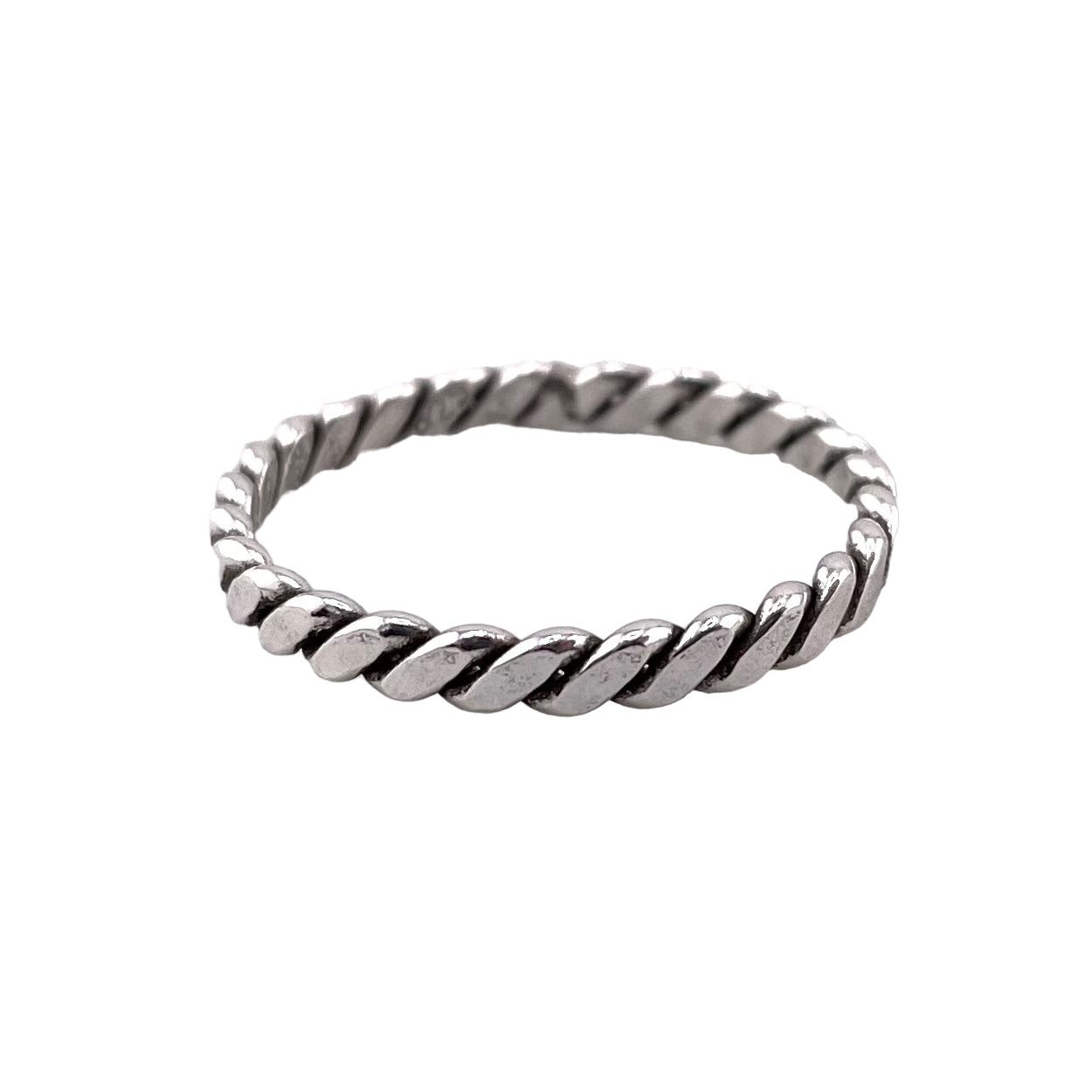 Rope 3mm Ring Sterling Silver