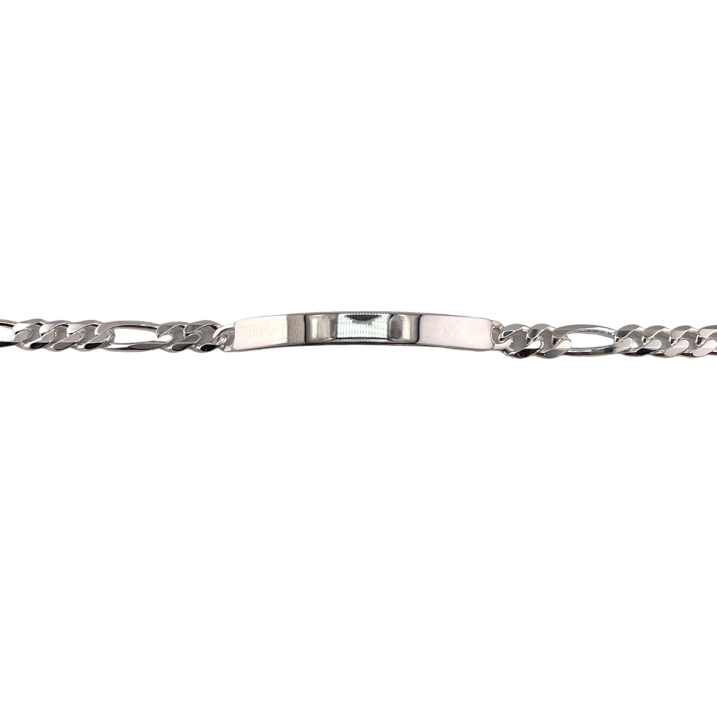 Sterling Silver Figaro 150 5.4mm ID Bracelet Chain Italian Italy Solid Mens Jewelry